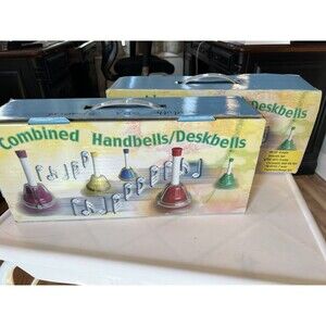 Set of 10, Combined Hand/Desk Bells, Diatonic NIB